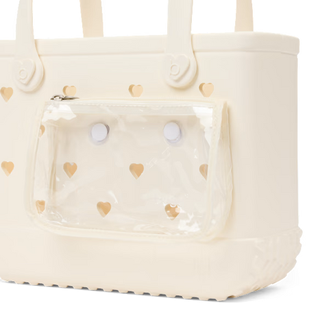Bitty Bogg Bag - Cut Out Heart Coconut